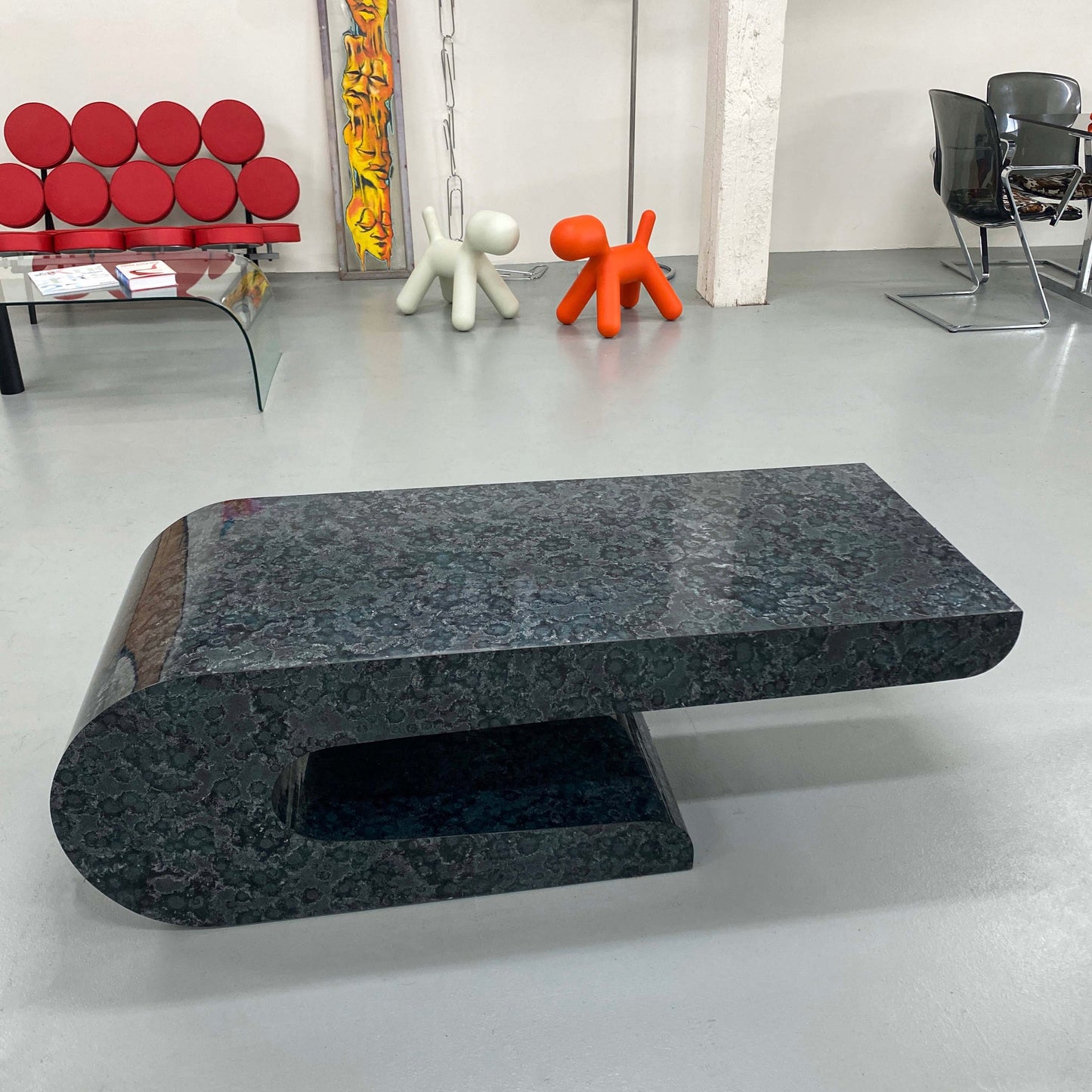 CANTILEVERED COFFEE TABLE ATTRIBUTED TO PIERRE CARDIN