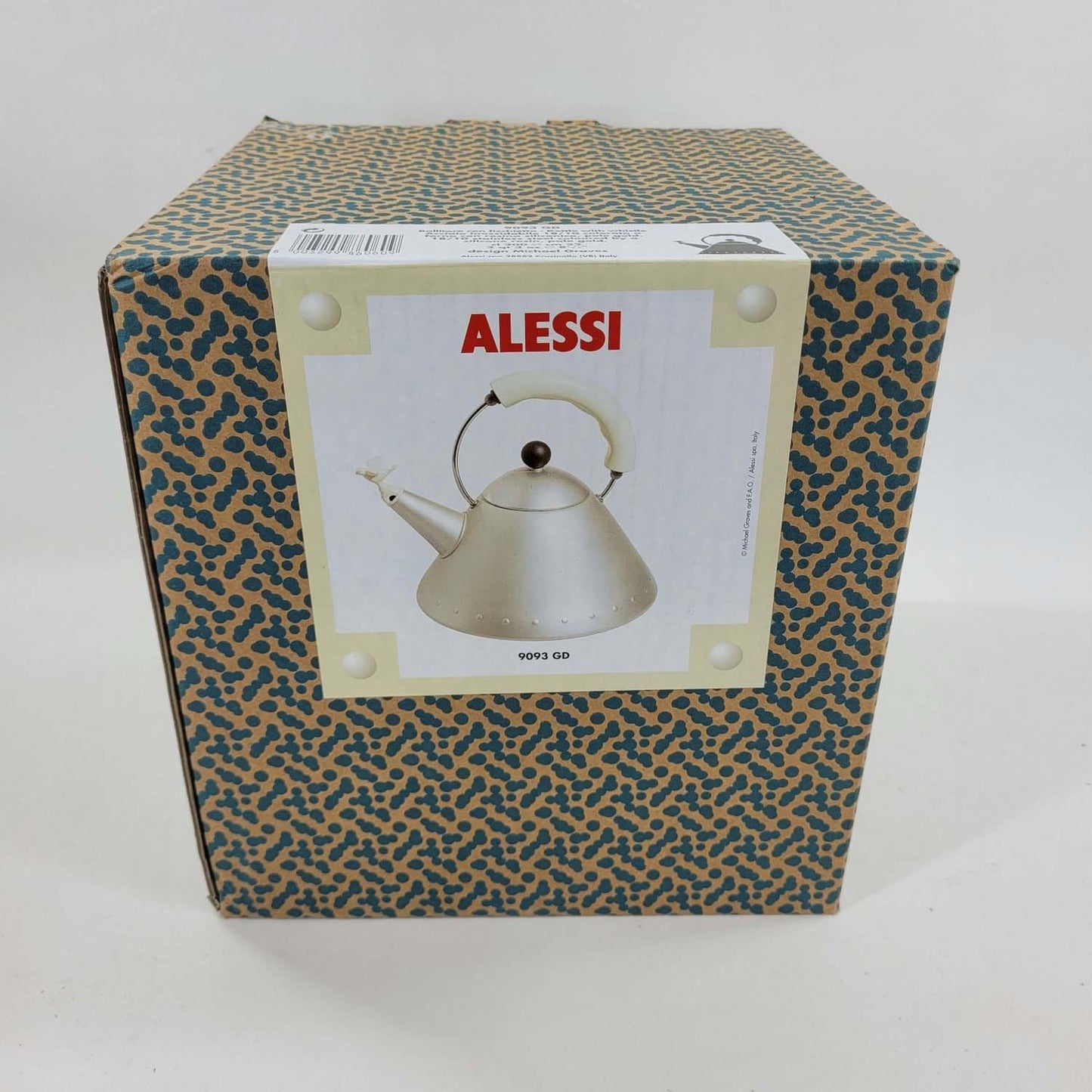 ALESSI MICHAEL GRAVES 1985 TEA KETTLE NEW IN BOX