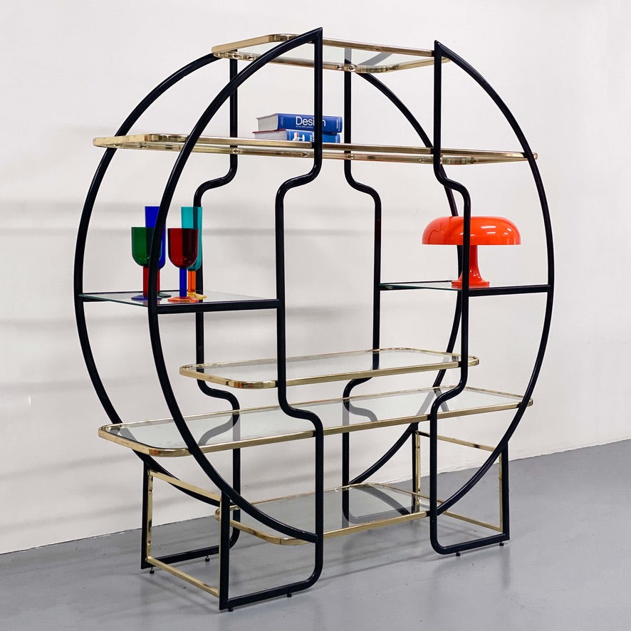 1970 ITALIAN  CIRCULAR SHELVES OR ETAGÈRE BY MOREX