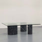 GIULIO LAZZOTTI FOR CASIGLIANI BLACK MARBLE COFFEE TABLE