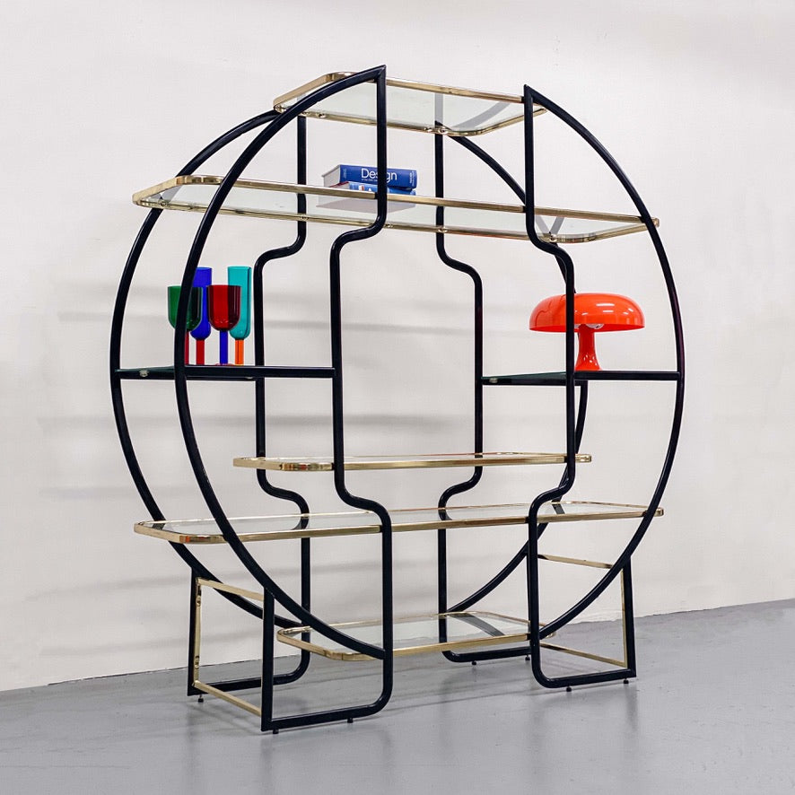 1970 ITALIAN  CIRCULAR SHELVES OR ETAGÈRE BY MOREX