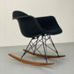 EAMES UPHOLSTERED MOLDED PLASTIC CHAIR