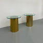 1981 BRASS CURTIS JERE SIDE TABLES