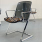 CHROMECRAFT LUCITE DINING CHAIRS (4)