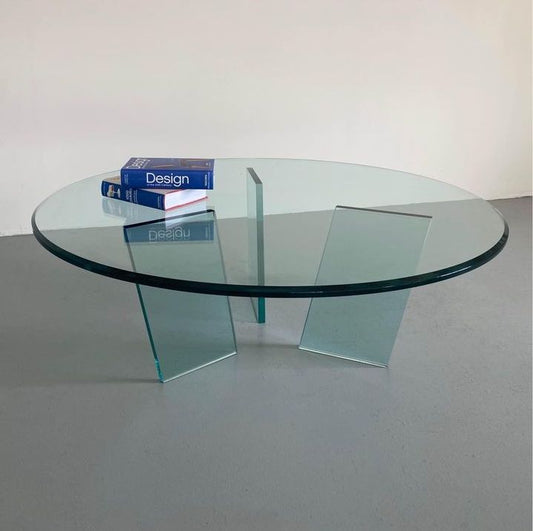 1970S GLASS COFFEE TABLE