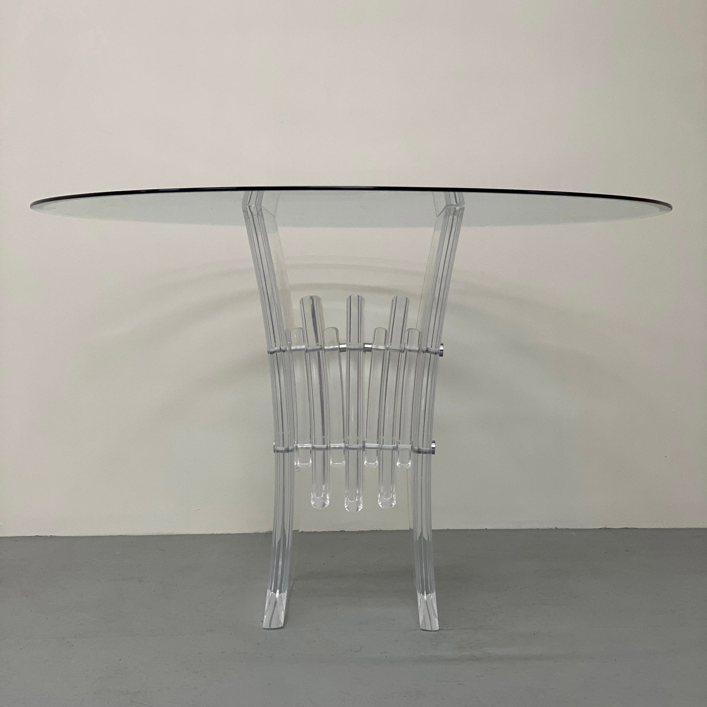 1980S LUCITE DINING TABLE