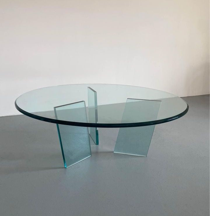 1970S GLASS COFFEE TABLE