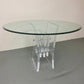 1980S LUCITE DINING TABLE