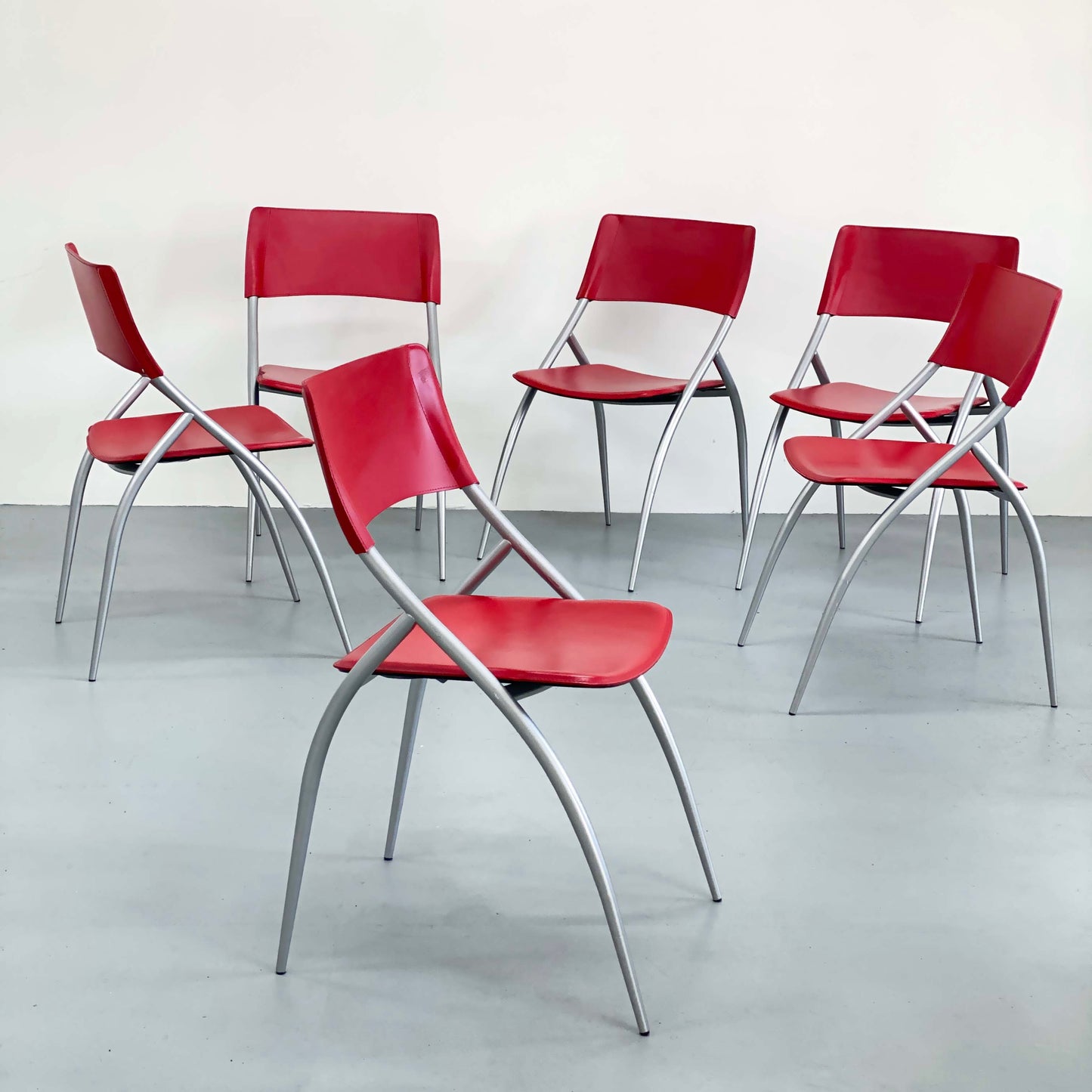 ITALIAN CALLIGARIS CHAIRS, 1990S, SET OF 6