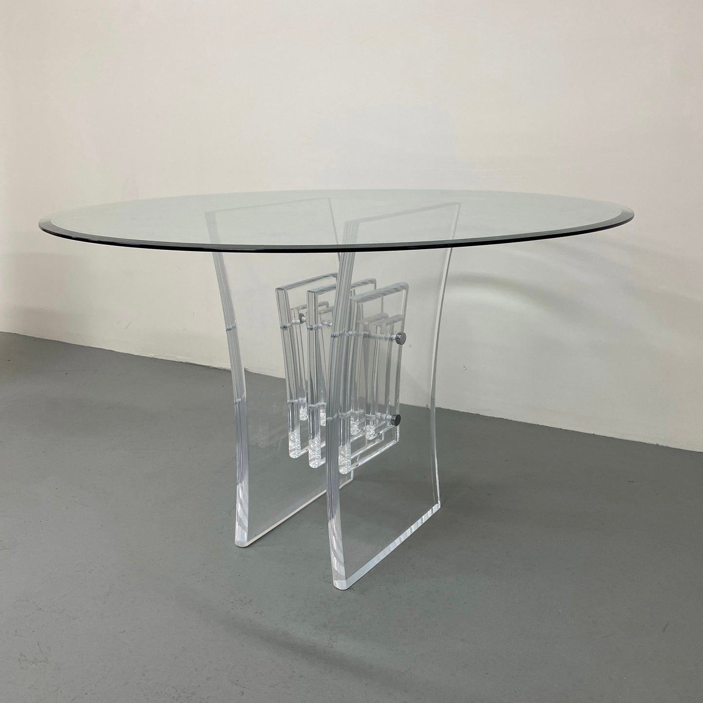 1980S LUCITE DINING TABLE